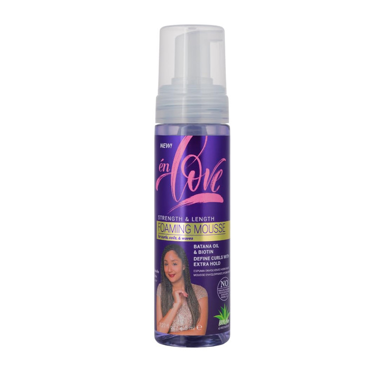 en Love Strength & Length Extra Hold Foaming Mousse, 7.27 oz