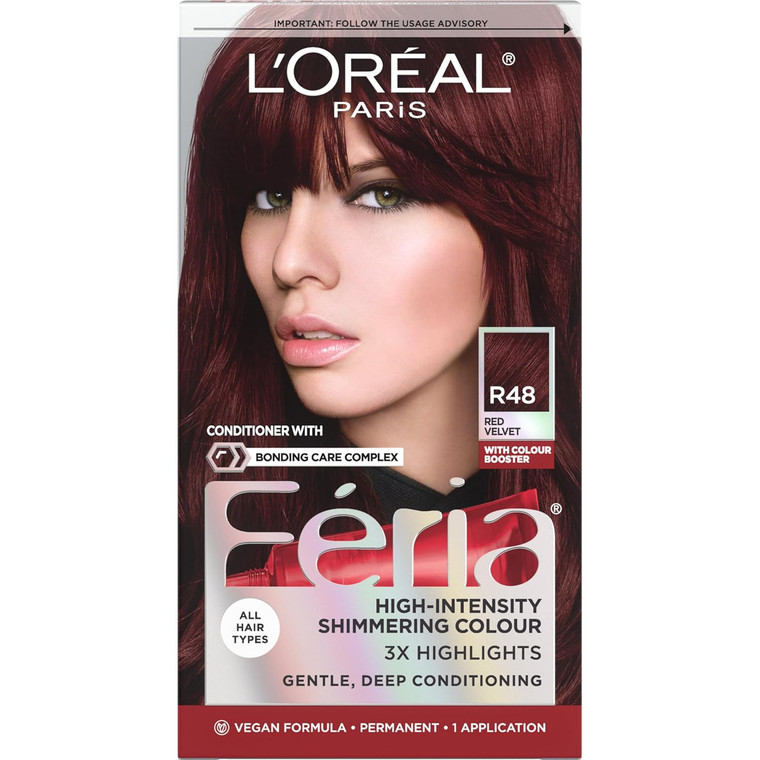 Loreal Paris Feria Multi-Faceted, R48 Red Velvet