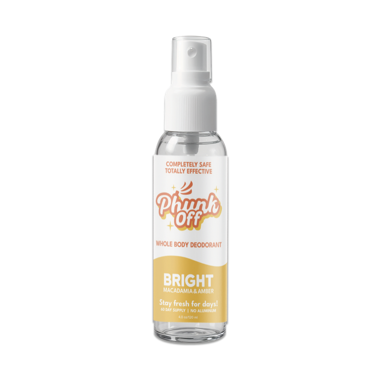 Phunk Off Whole Body Deodorant Spray Bright, 4 OZ