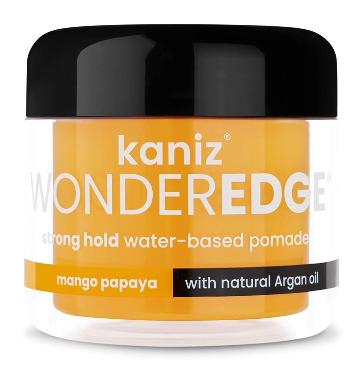Kaniz Wonderedge Water-Based Pomade Mango Papaya, 4 Oz