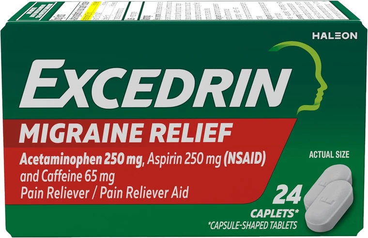 Excedrin Migraine Relief Caplets, 24count