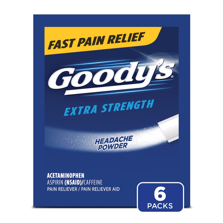 Goody's Extra Strength Headache Powder, 6count
