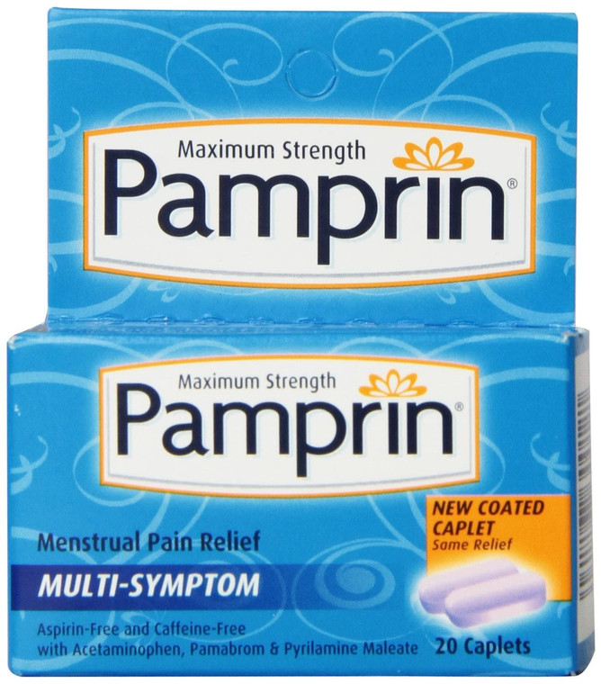 Pamprin, Multi-Symptom Caplets, 20count