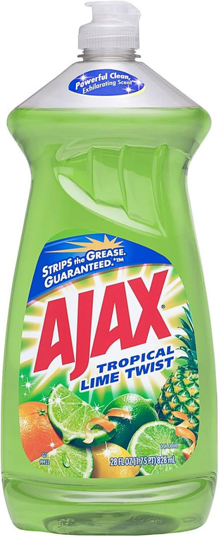 Ajax Dishwashing Liquid, Tropical Lime Twist, 28oz