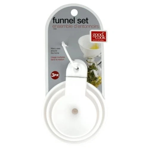 Goodcook Kitchen Funnel Set, 3count