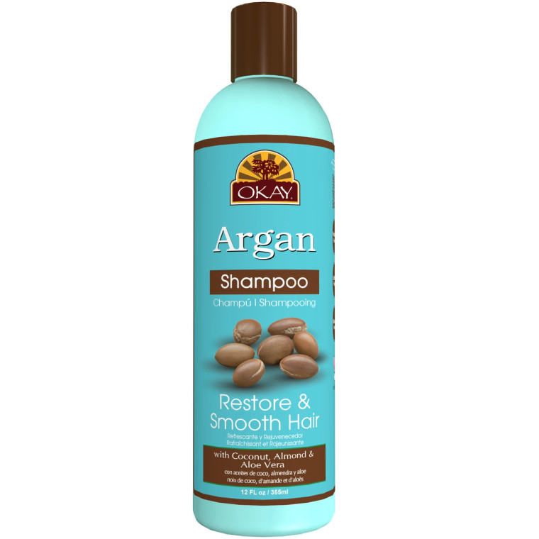 OKAY Argan Shampoo, 12 oz