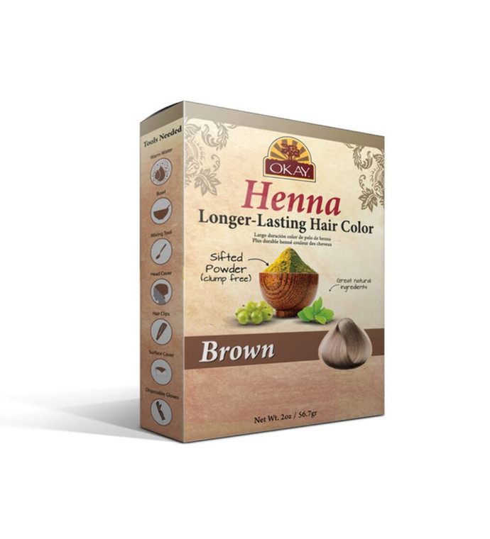 OKAY Pure Naturals Henna Hair Color Brown, 2 oz