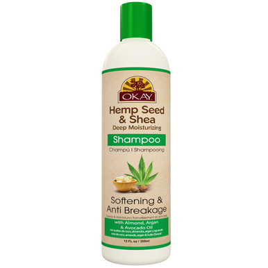 OKAY Hemp Seed & Shea Shampoo, 12 oz