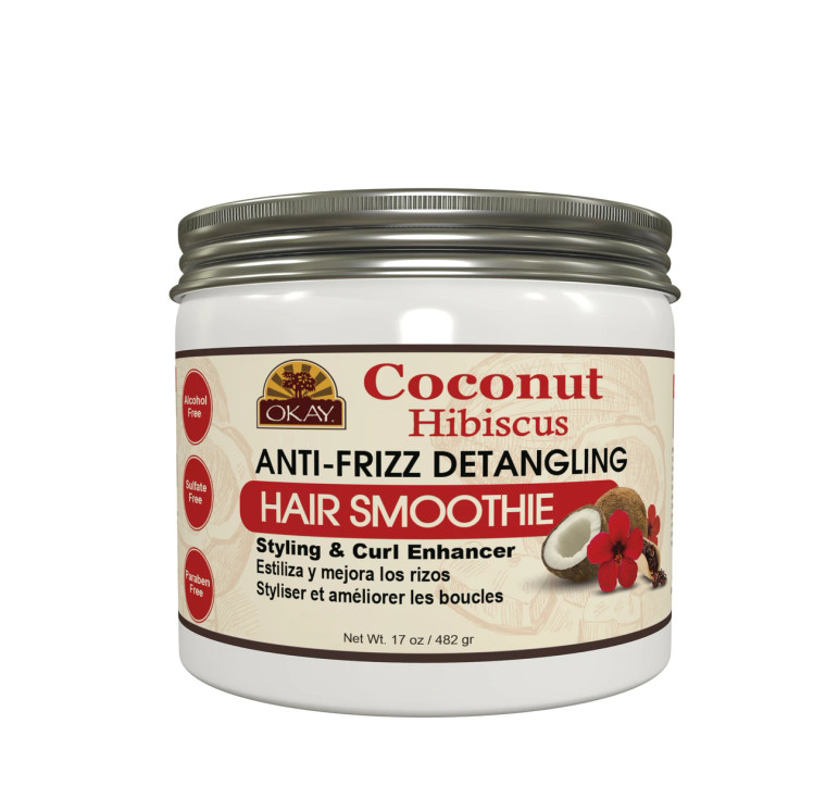 OKAY Coconut Hibiscus Hair Smoothie, 17 oz