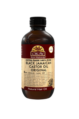 Okay Jamaican Castor Oil Extra Dark Black, 4 oz