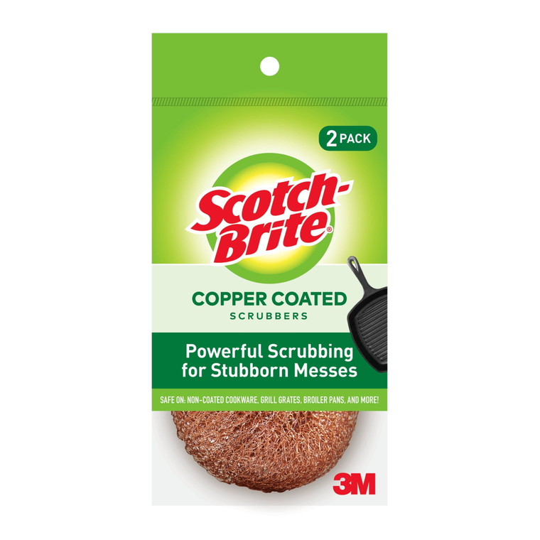 Scotch-Brite Copper Coated Scrubbers, 2count