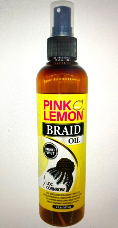 Pink Lemmon Braid Oil, 8 oz