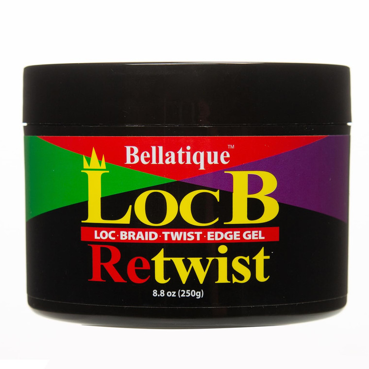 BELLATIQUE Loc B Retwist Loc, Braid, Twist, Edge Gel, 8.81 oz