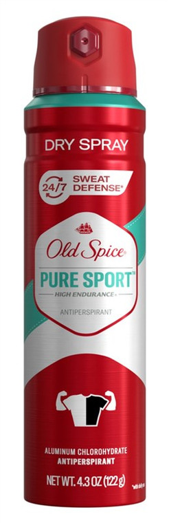 Old Spice Anti-Perspirant Dry Spray Pure Sport 4.3Oz