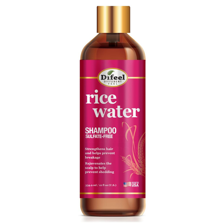 Difeel Rice Water Shampoo, 12 oz