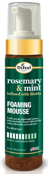 Difeel Rosemary Mint Foaming Mousse, 8 oz