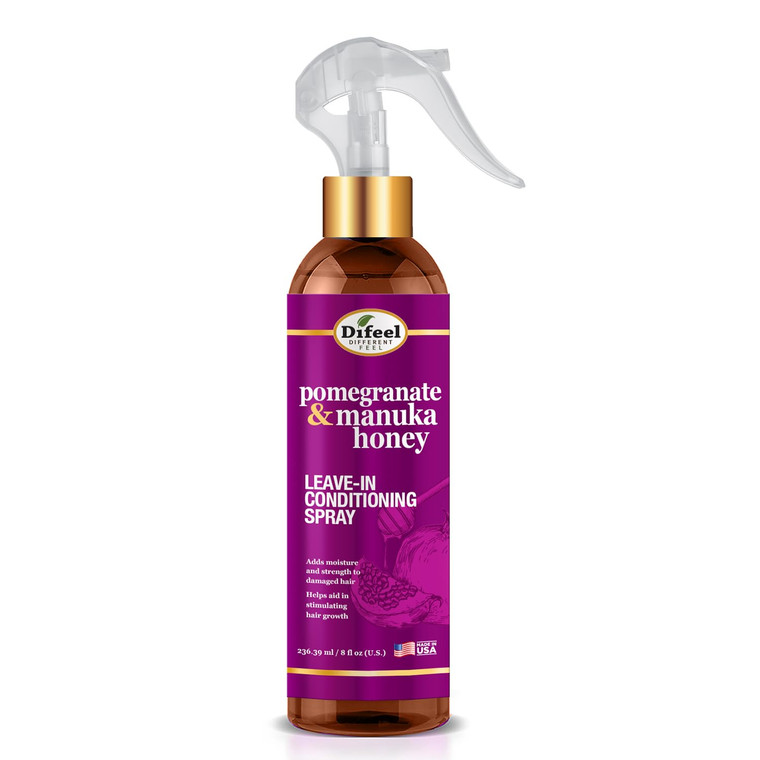 Difeel Pomegranate & Manuka Honey Leave-in Conditioning Spray, 8 oz