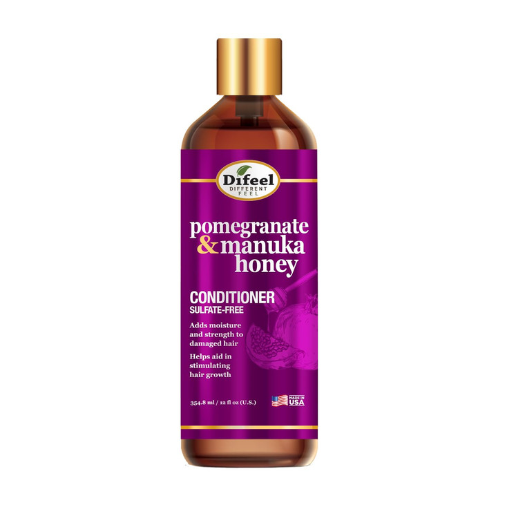 Difeel Pomegranate & Manuka Honey Sulfate-Free Conditioner, 12 oz