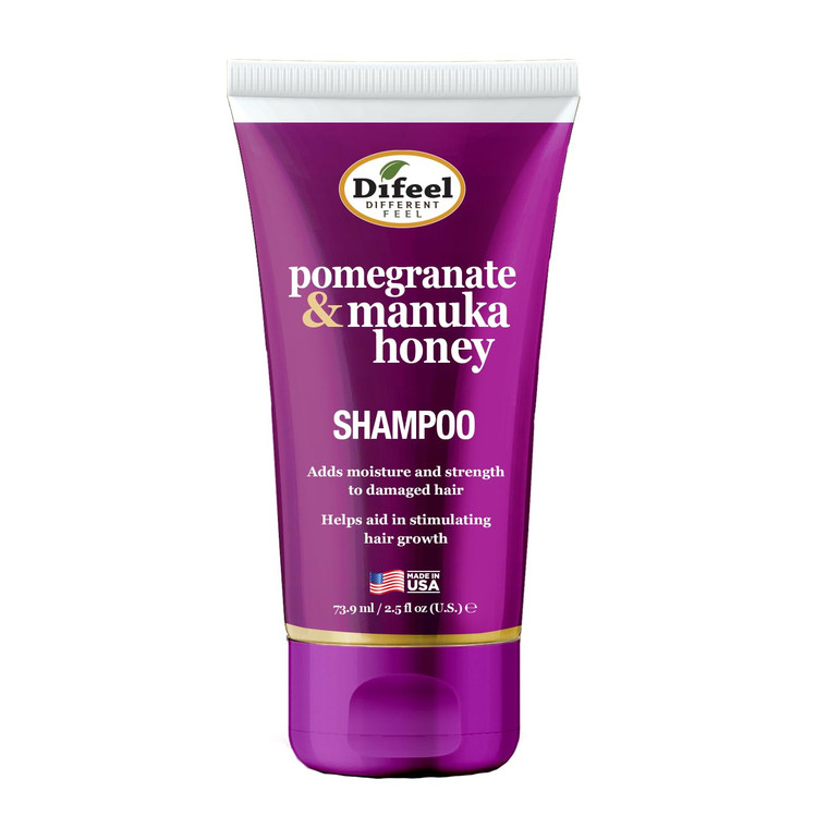 Difeel Pomegranate & Manuka Honey Sulfate-Free Shampoo, 2.5 oz