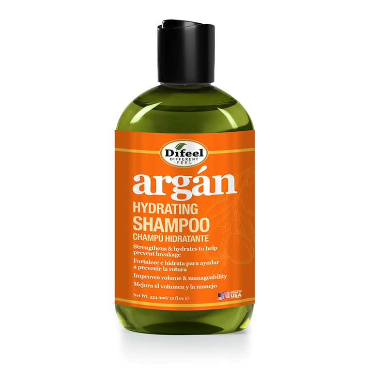 Difeel Argan Hydrating Shampoo, 12 oz