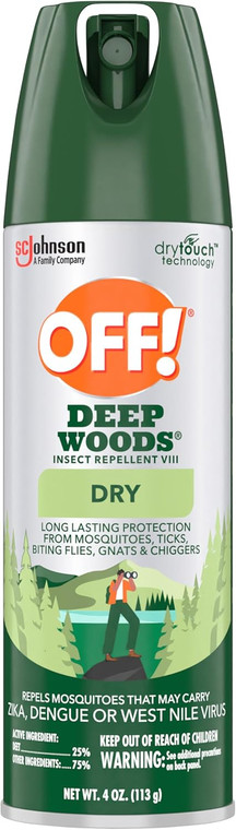 OFF Deep Woods Insect Repellent Dry, 4oz