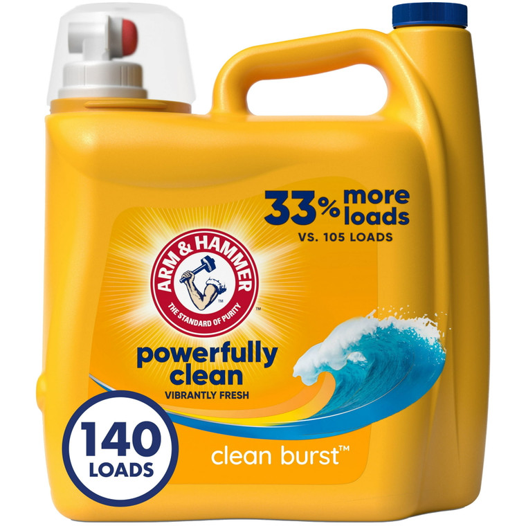 Arm & Hammer Clean Burst, Detergent, 140oz