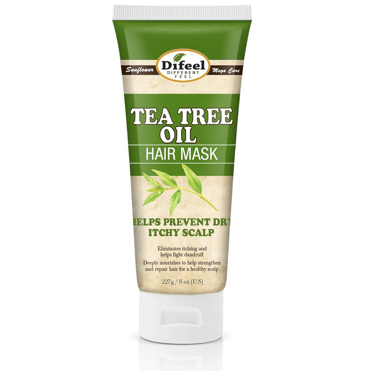 Difeel Tea Tree Oil Hair Mask, 8 oz