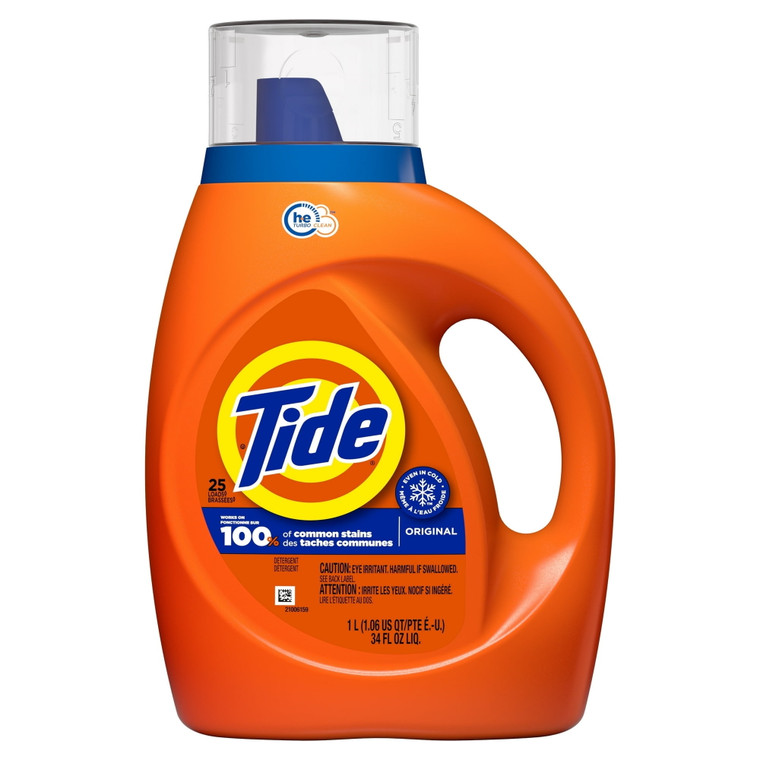 Tide Original Liquid Laundry Detergent, 34oz