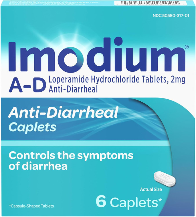Imodium A-D Diarrhea Relief Caplets, 6count