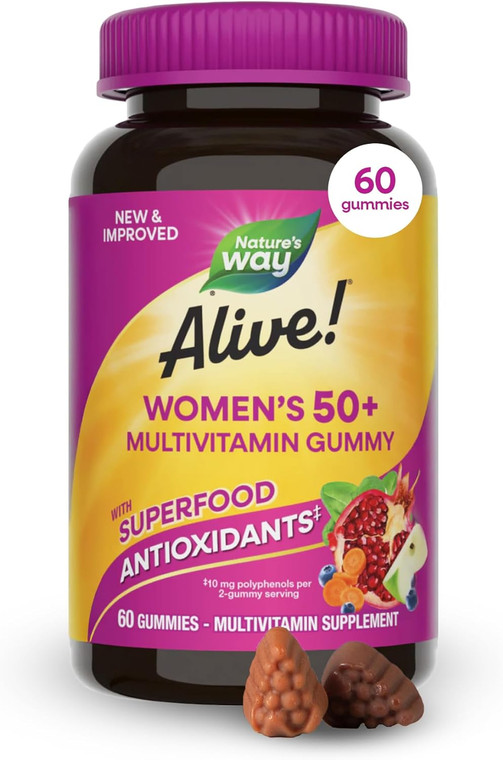 Nature's Way Alive Women’s 50+ Gummies, 60count
