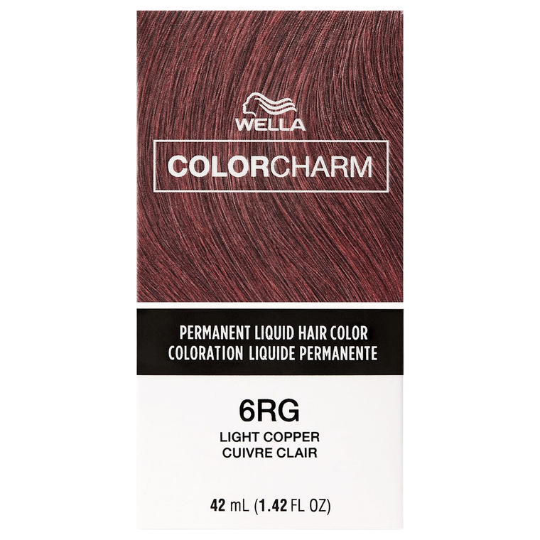 Wella Color Charm Permanent Liquid Hair Color 6RG/544 Light Copper, 1.4 OZ