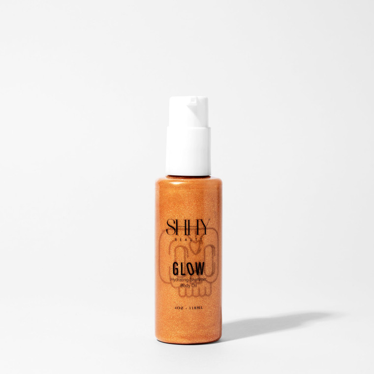 SHHY GLOW SHIMMERING BODY OIL, 4 OZ