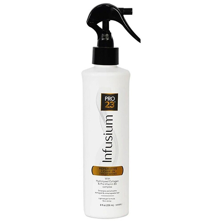 Infusium Pro 23 Reparative Leave-In Hair Treatment Detangles Smooths Non-Sticky, 8 OZ