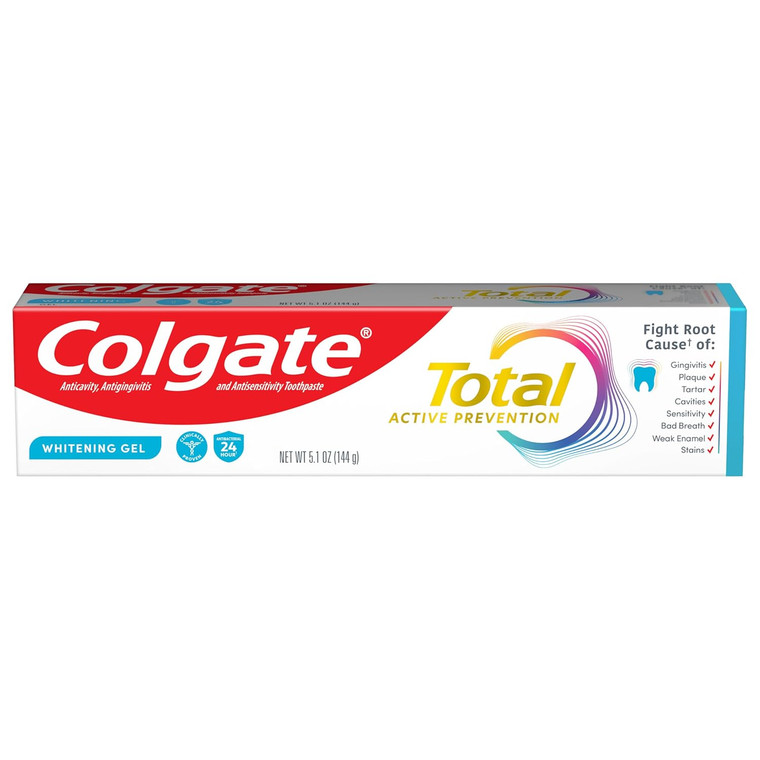 Colgate Total Active Prevention Whitening Gel, 5.1oz
