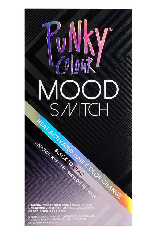 Punky Colour Black To Lilac Mood Switch Heat Activated Hair Color Change, Temporary Hair Effect, 2 OZ