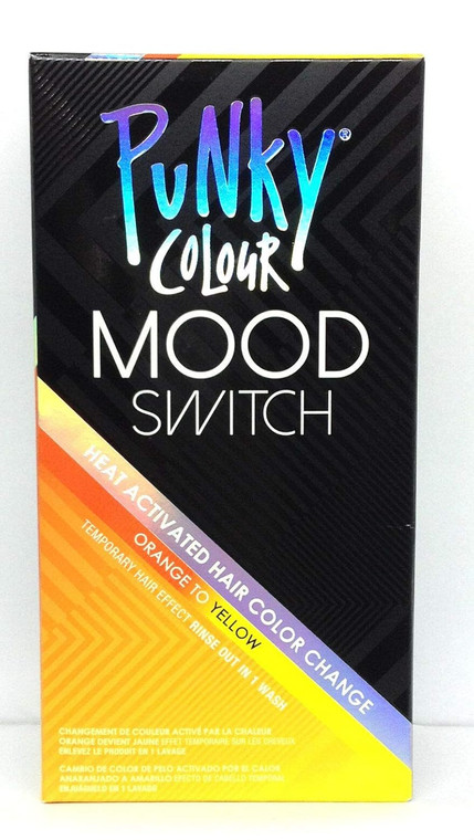 Punky Colour Orange To Yellow Mood Switch Heat Activated Hair Color Change, Temporary Hair Effect, 2 OZ