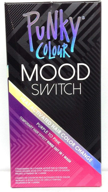 Punky Colour Purple to Pink Mood Switch Heat Activated Hair Color Change, Temporary Hair Effect, 2 OZ