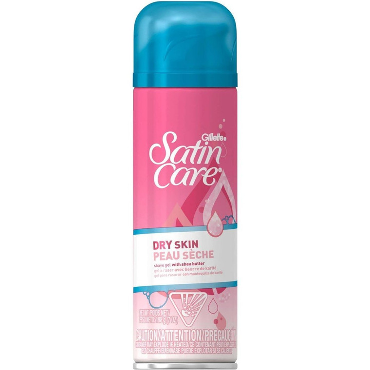 Gillette Satin Care Dry Skin Shave Gel, 7oz