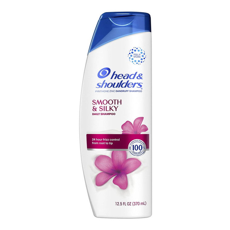 Head and Shoulders Dandruff Shampoo, Smooth and Silky, 12.5oz