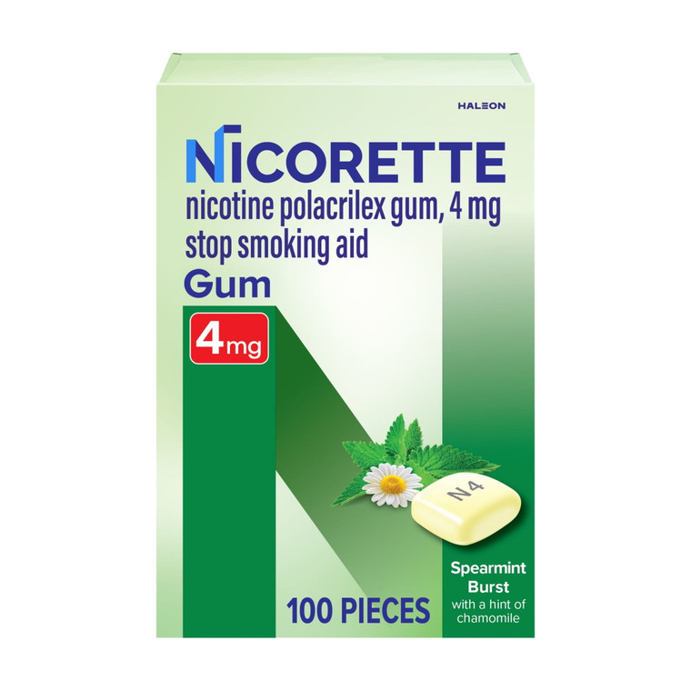 Nicorette 4mg Spearmint, 100count