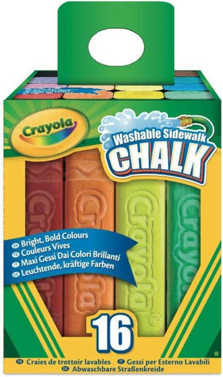 Crayola Washable Sidewalk Chalk, 16 count