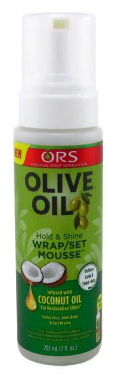 Ors Olive Oil Mousse Wrap/Set Hold & Shine Coconut Oil 7Oz