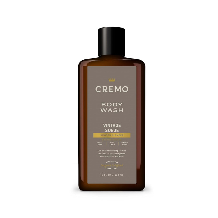 Cremo Body Wash Vintage Suede, 16oz