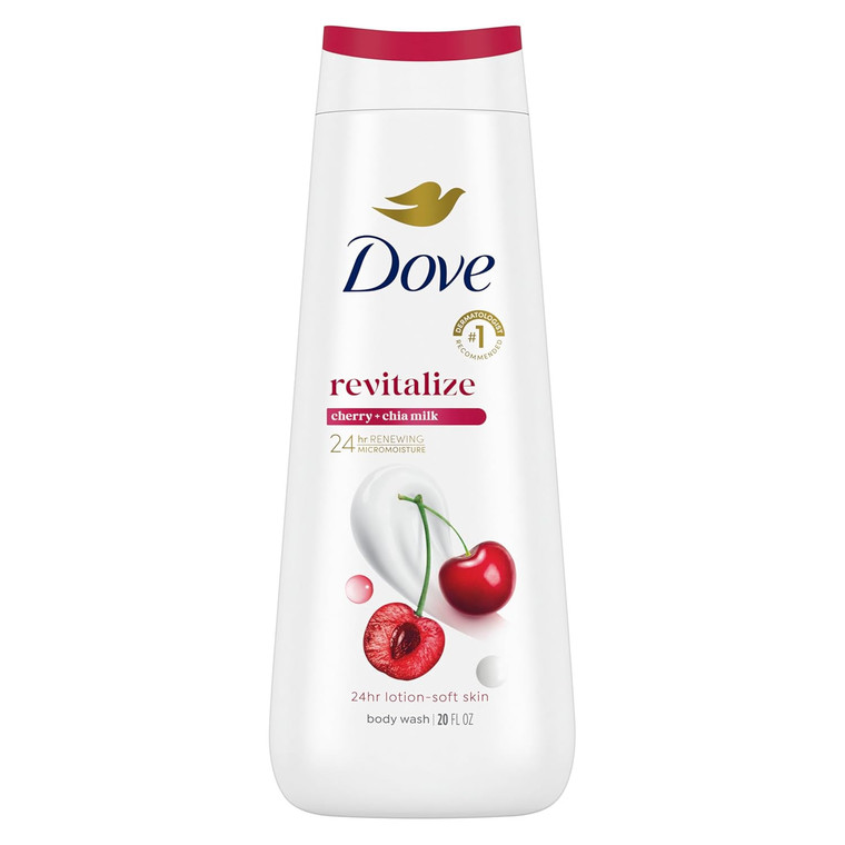 Dove Body Wash Revitalize Cherry and Chia Milk, 20 oz