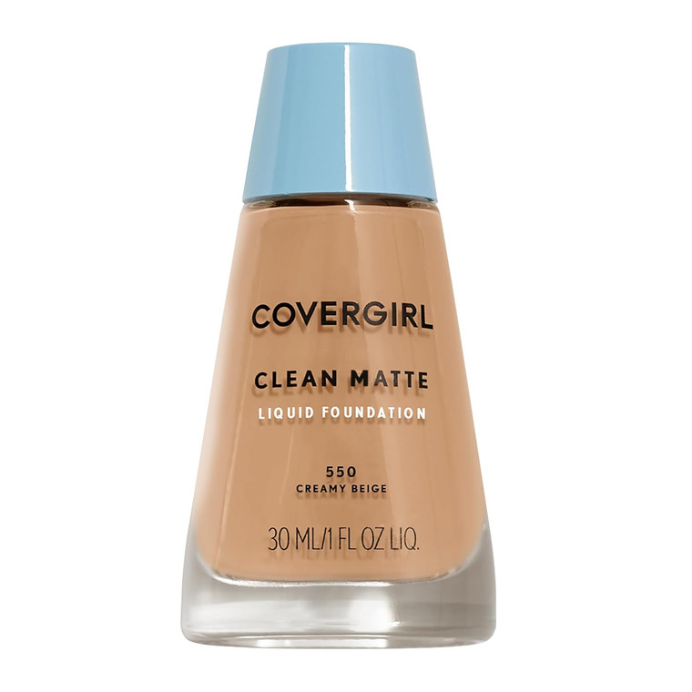 CoverGirl Clean Oil Control Liquid Makeup, Creamy Beige 550, 1.0 OZ