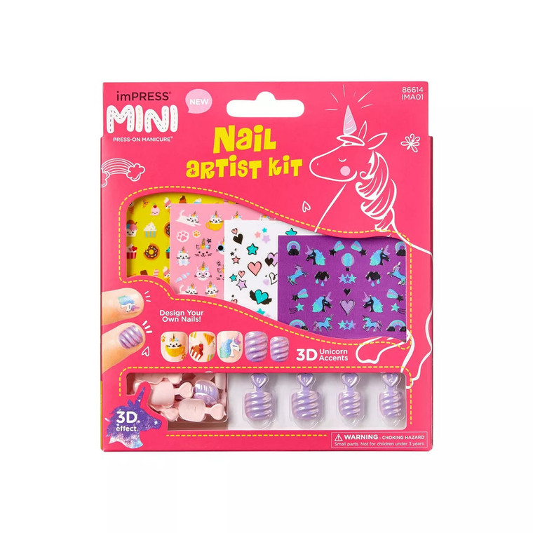 KISS imPRESS Press-On Manicure Mini Kids' Nail Artist Kit