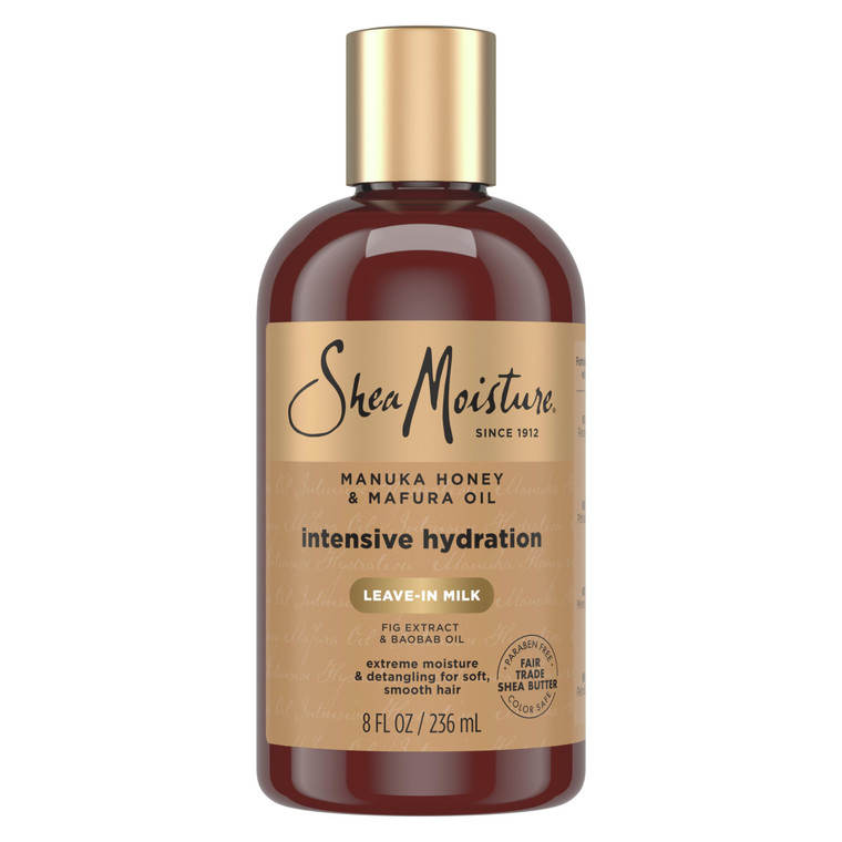 Manuka Honey & Mafura Oil, Intensive Hydration Leave-In Milk, 8 oz