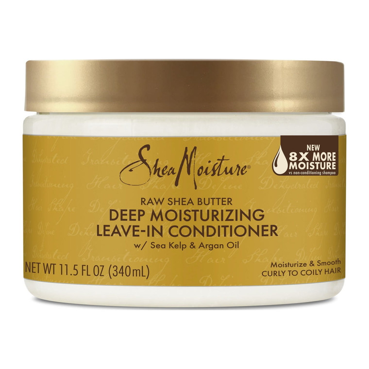 SheaMoisture Deep Moisturizing Leave In Conditioner, Raw Shea Butter, 11.5 oz