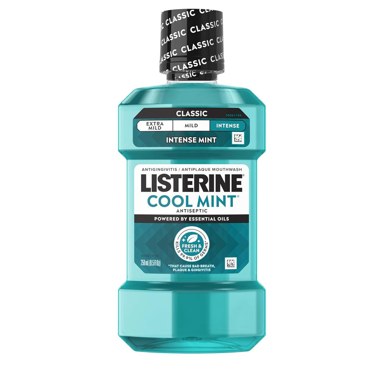 Listerine Cool Mint Intense Antiseptic Mouthwash, 8.5oz