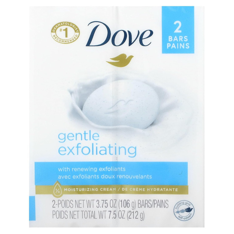 Dove Gentle Exfoliating Beauty Bars, 3.75oz, 2count